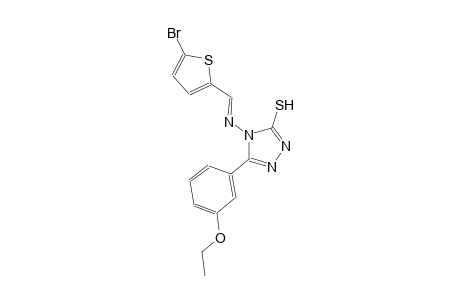4-{[(E)-(5-bromo-2-thienyl)methylidene]amino}-5-(3-ethoxyphenyl)-4H-1,2,4-triazole-3-thiol