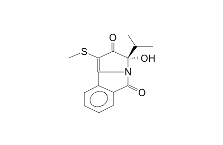 1-METHYLTHIO-3-ISOPROPYL-3-HYDROXYBENZOPYRROLIZIDIN-2,5-DIONE