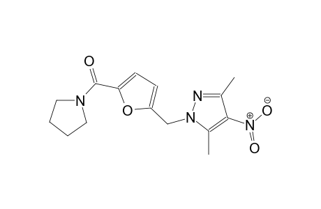 3,5-dimethyl-4-nitro-1-{[5-(1-pyrrolidinylcarbonyl)-2-furyl]methyl}-1H-pyrazole