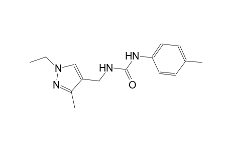 N-[(1-ethyl-3-methyl-1H-pyrazol-4-yl)methyl]-N'-(4-methylphenyl)urea