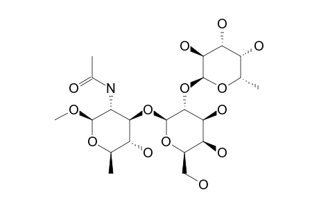 METHYL-2-ACETAMIDO-2,6-DIDEOXY-3-O-[2-O-(ALPHA-L-FUCOPYRANOSYL)-BETA-D-GALACTOPYRANOSYL]-BETA-D-GLUCOPYRANOSIDE