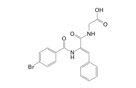 2-[[(Z)-2-[(4-bromobenzoyl)amino]-3-phenyl-acryloyl]amino]acetic acid