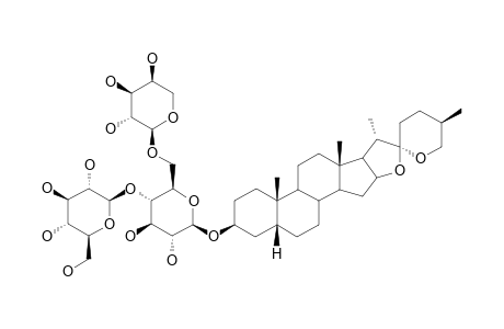 SARSASAPOGENIN-3-O-BETA-D-GLUCOPYRANOSYL-(1->4)-[ALPHA-L-ARABINOPYRANOSYL-(1->6)]-BETA-D-GLUCOPYRANOSIDE