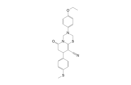 2H,6H-pyrido[2,1-b][1,3,5]thiadiazine-9-carbonitrile, 3-(4-ethoxyphenyl)-3,4,7,8-tetrahydro-8-[4-(methylthio)phenyl]-6-oxo-