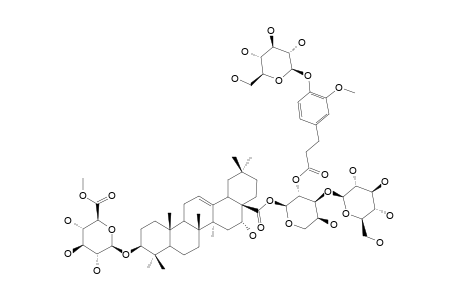 TRAGOPOGONSAPONIN-R;3-O-BETA-[6-O-METHYL-GLUCURONOPYRANOSYL-ECHINOCYSTIC-ACID-28-O-[GLUCOPYRANOSYL-(1->3)-2-[3-(GLUCOPYRANOSYL-(1->4)-3-METHOXY-P
