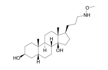 (3S,5R,8R,9S,10S,13R,14S,17S)-17-[3-(methoxyamino)propyl]-10,13-dimethyl-1,2,3,4,5,6,7,8,9,11,12,15,16,17-tetradecahydrocyclopenta[a]phenanthrene-3,14-diol