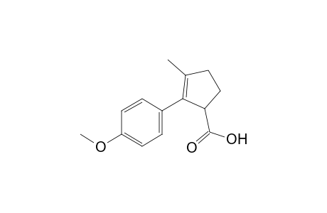 2-(p-methoxyphenyl)-3-methyl-2-cyclopenten-1-carboxylic acid