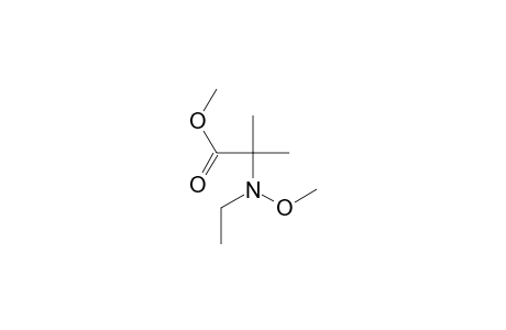 2-[ethyl(methoxy)amino]-2-methyl-propionic acid methyl ester
