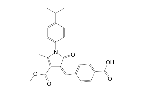 1H-pyrrole-3-carboxylic acid, 4-[(4-carboxyphenyl)methylene]-4,5-dihydro-2-methyl-1-[4-(1-methylethyl)phenyl]-5-oxo-, methyl ester, (4Z)-