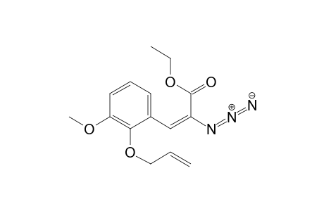 2-Propenoic acid, 2-azido-3-[3-methoxy-2-(2-propenyloxy)phenyl]-, ethyl ester