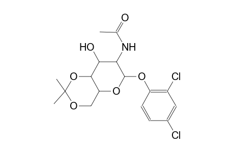 beta-D-glucopyranoside, 2,4-dichlorophenyl 2-(acetylamino)-2-deoxy-4,6-O-(1-methylethylidene)-