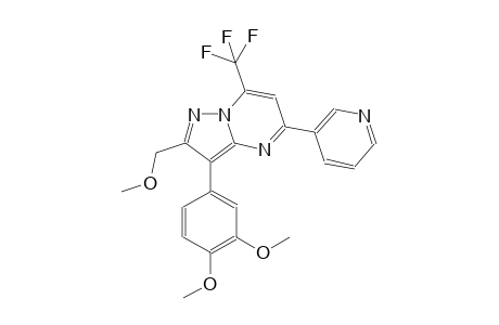 pyrazolo[1,5-a]pyrimidine, 3-(3,4-dimethoxyphenyl)-2-(methoxymethyl)-5-(3-pyridinyl)-7-(trifluoromethyl)-