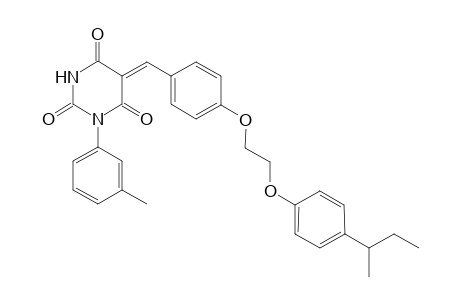 (5Z)-1-(m-tolyl)-5-[4-[2-(4-sec-butylphenoxy)ethoxy]benzylidene]barbituric acid