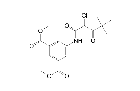 1,3-Benzenedicarboxylic acid, 5-[(2-chloro-4,4-dimethyl-1,3-dioxopentyl)amino]-, dimethyl ester