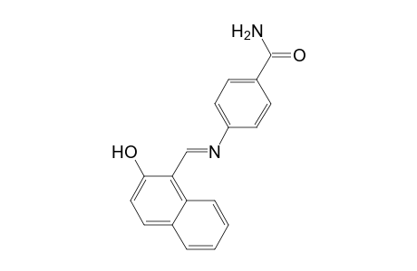 4-([(E)-(2-Hydroxy-1-naphthyl)methylidene]amino)benzamide