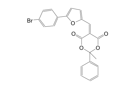 1,3-dioxane-4,6-dione, 5-[[5-(4-bromophenyl)-2-furanyl]methylene]-2-methyl-2-phenyl-