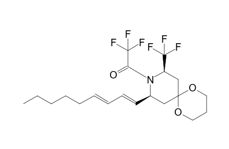 (+-)-(8S*,10R*)-10-(Nona-1,3-dienyl)-8-(trifluoromethyl)-9-(trifluoromethylcarbonyl)-1,5-dioxa-9-azaspiro[5.5]undecane