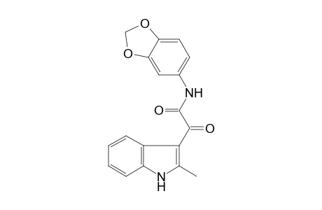 1H-Indole-3-acetamide, N-(1,3-benzodioxol-5-yl)-2-methyl-.alpha.-oxo-
