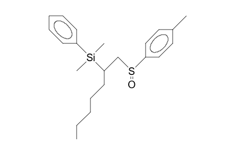 (+)-(Rcrs)-2-(dimethyl-phenyl-silyl)-heptyl 4-tolyl sulfoxide