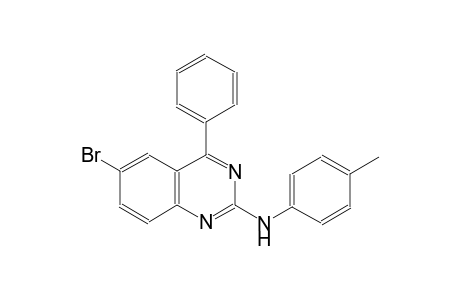 2-quinazolinamine, 6-bromo-N-(4-methylphenyl)-4-phenyl-