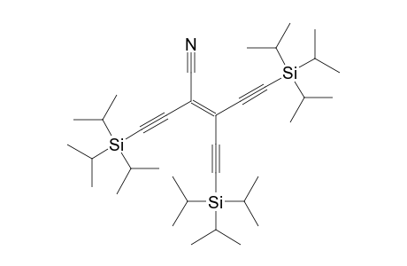 2,3-Bis[(triisopropylsilyl)ethynyl]-5-(triisopropylsilyl)pent-2-en-4-ynenitrile