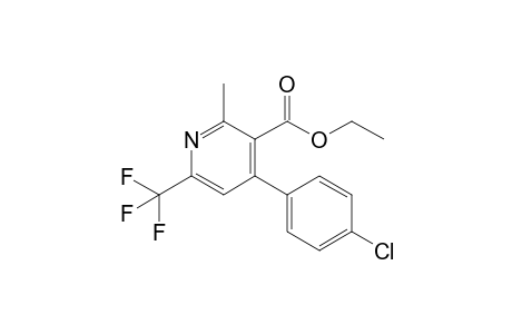 4-(4-chlorophenyl)-2-methyl-6-(trifluoromethyl)-3-pyridinecarboxylic acid ethyl ester