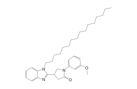 4-(1-hexadecyl-1H-benzimidazol-2-yl)-1-(3-methoxyphenyl)-2-pyrrolidinone