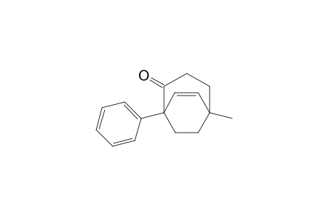 Bicyclo[3.2.2]non-6-en-2-one, 5-methyl-1-phenyl-, (.+-.)-