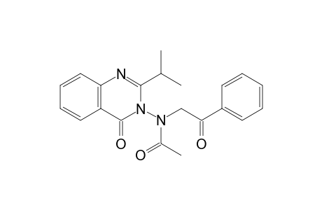 N-(2-isopropyl-4-keto-quinazolin-3-yl)-N-phenacyl-acetamide