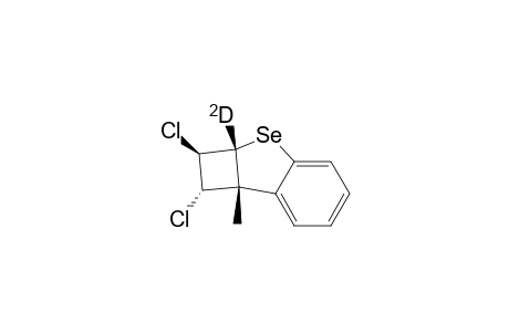 Benzo[b]cyclobuta[d]selenophene, 1,2-dichloro-1,2,2a,7b-tetrahydro-2a-d-7b-methyl-, (1.alpha.,2.beta.,2a.beta.,7b.beta.)-