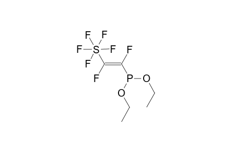 (E)-[1,2-Difluoro-1-(pentafluoro-lambda-6-sulfanyl)]-ethenyl-diethylphosphonite