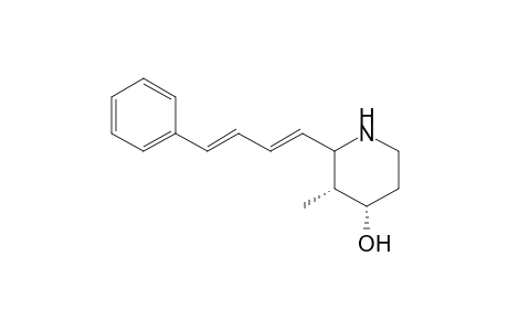 (3R,4S)-3-Methyl-2-((1E,3E)-4-phenyl-buta-1,3-dienyl)-piperidin-4-ol