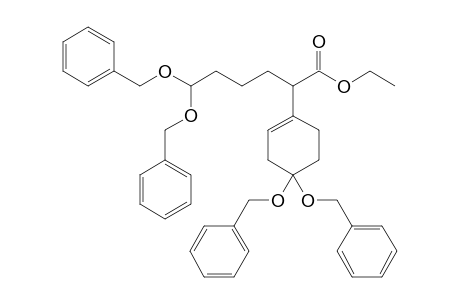 2-[4,4-bis(phenylmethoxy)-1-cyclohexenyl]-6,6-bis(phenylmethoxy)hexanoic acid ethyl ester