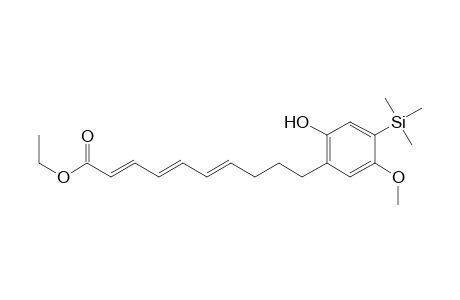 Ethyl (2E,4E,6E)-10-(1-Hydroxy-4-methoxy-3-(trimethylsilyl)phen-6-yl)-2,4,6-decatrienoate