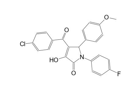 4-(4-chlorobenzoyl)-1-(4-fluorophenyl)-3-hydroxy-5-(4-methoxyphenyl)-1,5-dihydro-2H-pyrrol-2-one