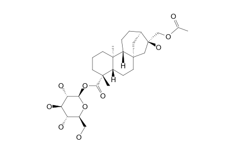 16-BETA-HYDROXY-17-ACETOXY-KAURAN-18-OIC-ACID-18-O-BETA-D-GLUCOPYRANOSIDE