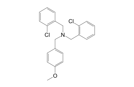 N,N-Bis(2-chlorobenzyl)-(4-methoxyphenyl)methanamine