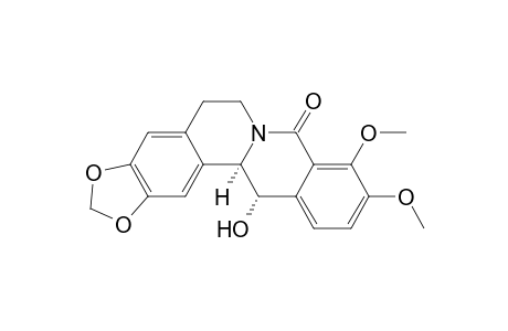 8H-Benzo[g]-1,3-benzodioxolo[5,6-a]quinolizin-8-one, 5,6,13,13a-tetrahydro-13-hydroxy-9,10-dimethoxy-, cis-(.+-.)-