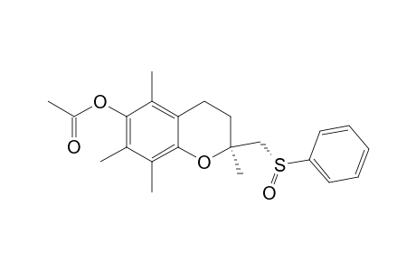 2H-1-Benzopyran-6-ol, 3,4-dihydro-2,5,7,8-tetramethyl-2-[(phenylsulfinyl)methyl]-, acetate, (R*,S*)-(.+-.)-