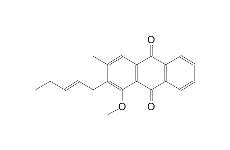 1-Methoxy-3-methyl-2-[(2E)-pent-2-enyl]anthra-9,10-quinone