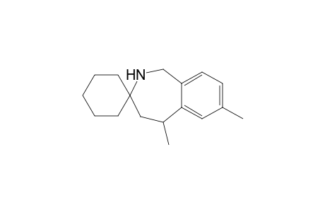 5,7-Dimethyl-1,2,4,5-tetrahydrospiro[2-benzazepine-3,1'-cyclohexane]
