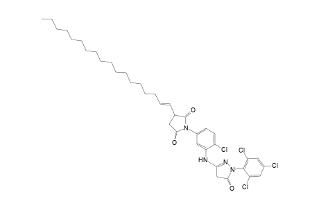 N-[4-Chloro-3-[4,5-dihydro-5-oxo-1-(2,4,6-trichlorophenyl)-1H-pyrazol-3-ylamino]phenyl]-2-(1-octadecenyl)succinimide