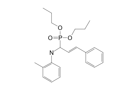 DIPROPYL-1-[N-(2-METHYLPHENYL)-AMINO]-3-PHENYL-2-PROPENYL-PHOSPHONATE