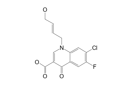 7-CHLORO-1-[(E)-4-HYDROXY-2-BUTENE-1-YL]-6-FLUORO-1,4-DIHYDRO-4-OXO-QUINOLINE-3-CARBOXYLIC-ACID