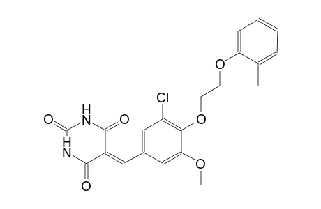 2,4,6(1H,3H,5H)-pyrimidinetrione, 5-[[3-chloro-5-methoxy-4-[2-(2-methylphenoxy)ethoxy]phenyl]methylene]-