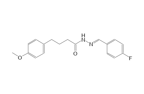 benzenebutanoic acid, 4-methoxy-, 2-[(E)-(4-fluorophenyl)methylidene]hydrazide