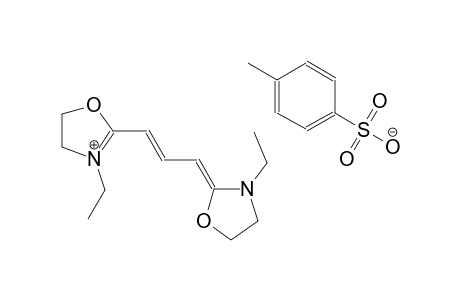 3-ethyl-2-((1E,3Z)-3-(3-ethyloxazolidin-2-ylidene)prop-1-en-1-yl)-4,5-dihydrooxazol-3-ium 4-methylbenzenesulfonate