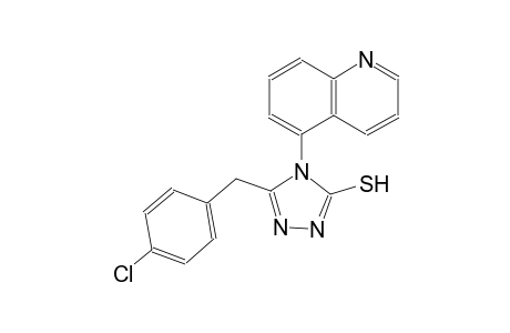 4H-1,2,4-triazole-3-thiol, 5-[(4-chlorophenyl)methyl]-4-(5-quinolinyl)-