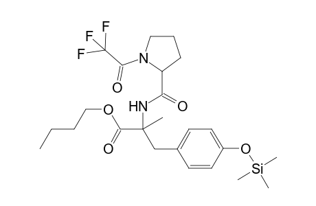 N-TFA-L-prolyl-alpha-methyltyrosine butyl ester monoTMS