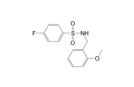4-fluoro-N-(2-methoxybenzyl)benzenesulfonamide